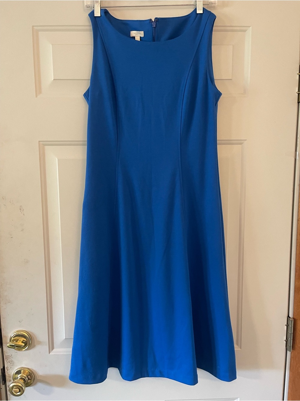 Talbots Royal Blue Pointe Fit And Flare Fitted A Line Swing Dress Size 2